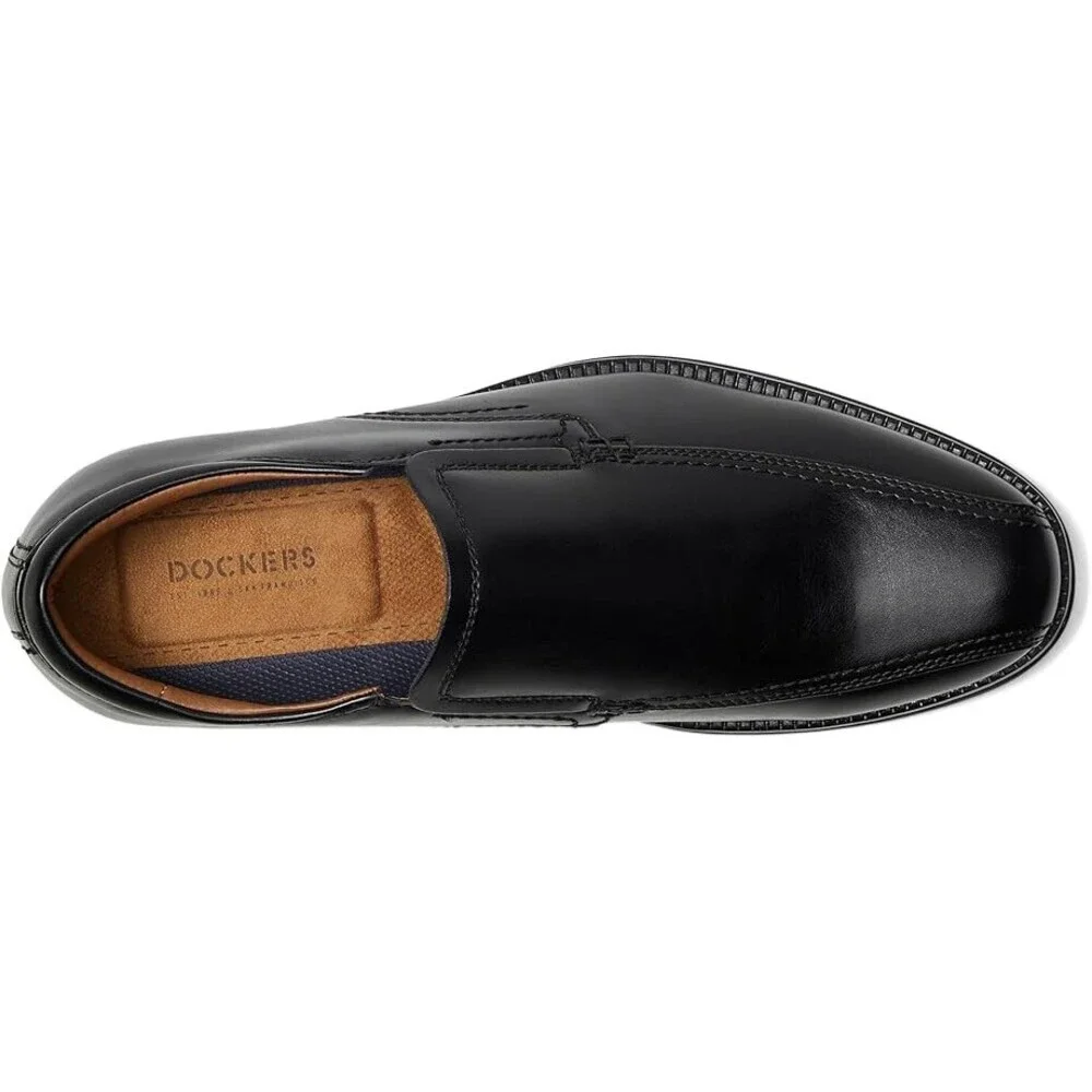 Dockers Greer 90-43514 Oxford Men US 13 Black Leather Slip On Dress Shoes ZAP361